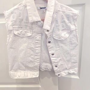 Girls denim vest